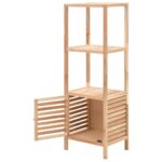 Armoire de salle de bain Bois de noyer 39,5x35,5x123 cm – Image 3