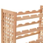 Casier à bouteilles pour 25 bouteilles Bois de noyer 63x25x73cm – Image 4