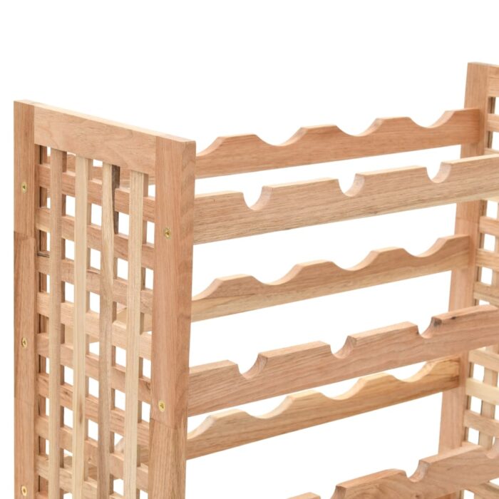 Casier à bouteilles pour 25 bouteilles Bois de noyer 63x25x73cm – Image 4