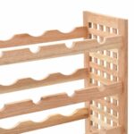 Casier à bouteilles pour 25 bouteilles Bois de noyer 63x25x73cm – Image 5