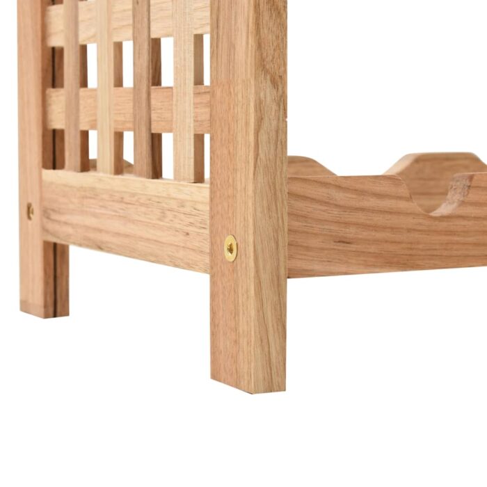 Casier à bouteilles pour 25 bouteilles Bois de noyer 63x25x73cm – Image 6