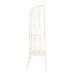Banc de jardin 95 cm Fer Blanc antique – Image 2
