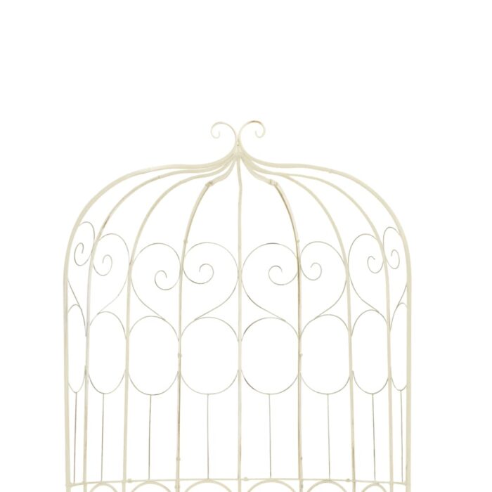 Banc de jardin 95 cm Fer Blanc antique – Image 3