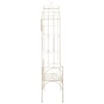 Banc de jardin 122 cm Fer Blanc antique – Image 2