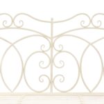 Banc de jardin 104 cm Fer Blanc antique – Image 3