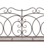 Banc de jardin 104 cm Fer Marron antique – Image 3