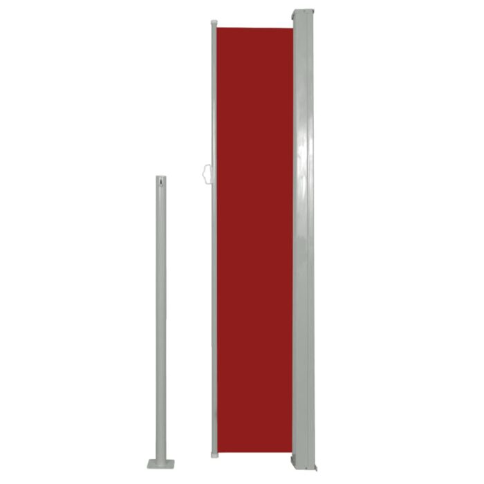 Auvent latéral rétractable 160 x 500 cm Rouge – Image 2