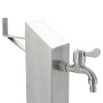 Colonne à eau de jardin carrée Acier inoxydable 95 cm – Image 4
