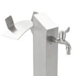 Colonne à eau de jardin carrée Acier inoxydable 95 cm – Image 5