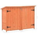 Abri de stockage de jardin 120x50x91 cm Bois – Image 11