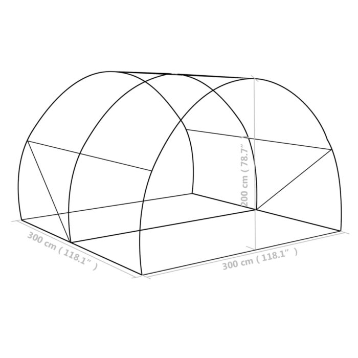Serre 9 m² 300x300x200 cm – Image 11