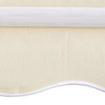 Auvent pliable motorisé 400 cm Crème – Image 2