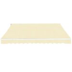 Auvent pliable manuel 400 cm Crème – Image 2
