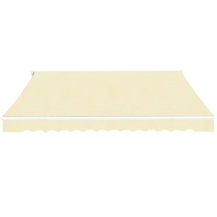 Auvent pliable manuel 400 cm Crème – Image 2