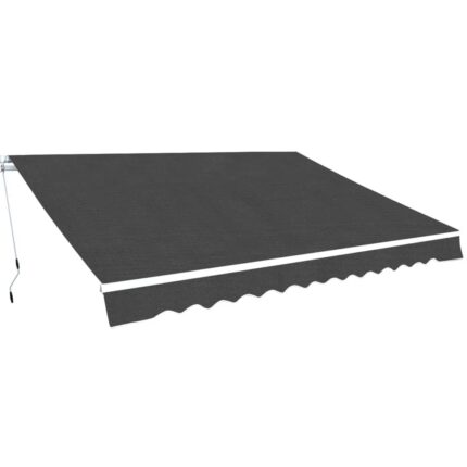 Auvent pliable manuel 400 cm Anthracite