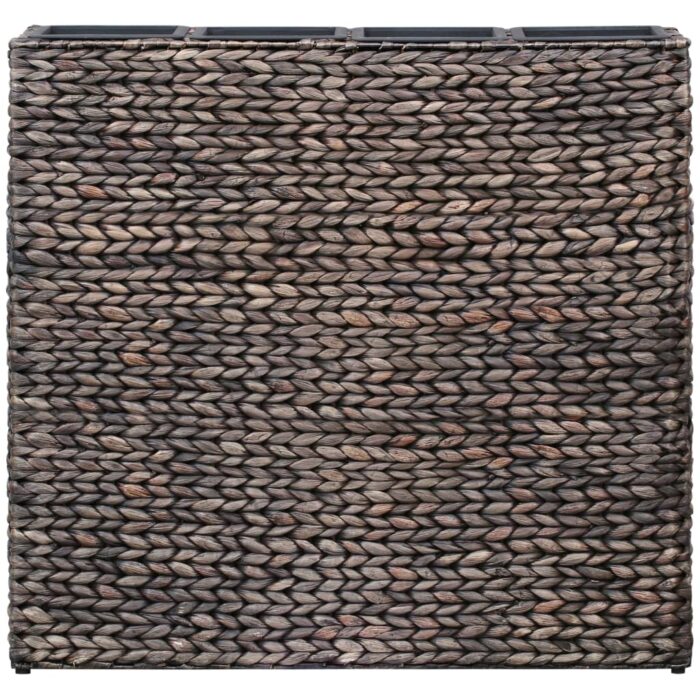 Lit surélevé de jardin avec 4 pots Jacinthe d'eau  Marron – Image 2