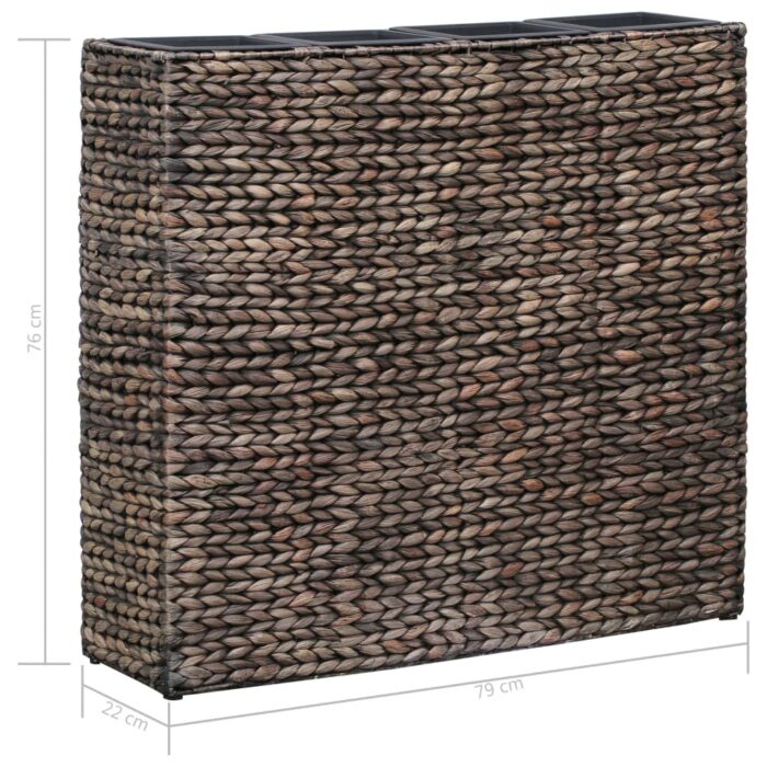 Lit surélevé de jardin avec 4 pots Jacinthe d'eau  Marron – Image 6