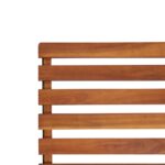 Chaise de terrasse d'extérieur Bois d'acacia solide – Image 3