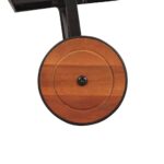 Chaise longue avec pieds en acier Bois d'acacia massif – Image 3