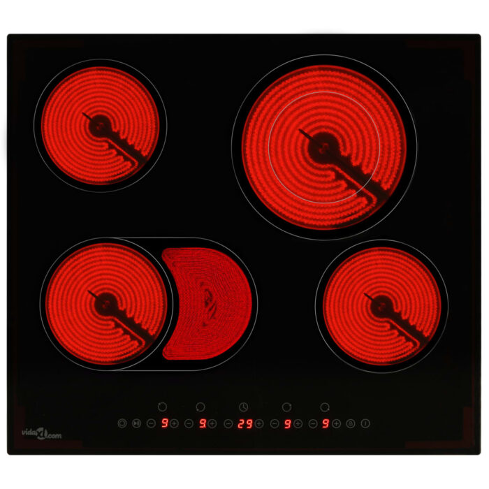 Plaque de cuisson Céramique 4 brûleurs Contrôle tactile 6600 W – Image 2