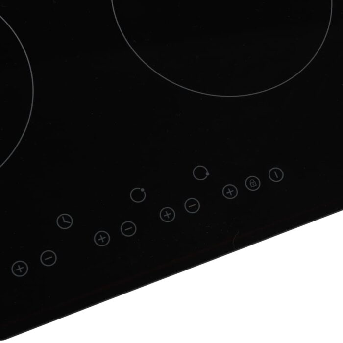 Plaque de cuisson Céramique 4 brûleurs Contrôle tactile 6600 W – Image 3