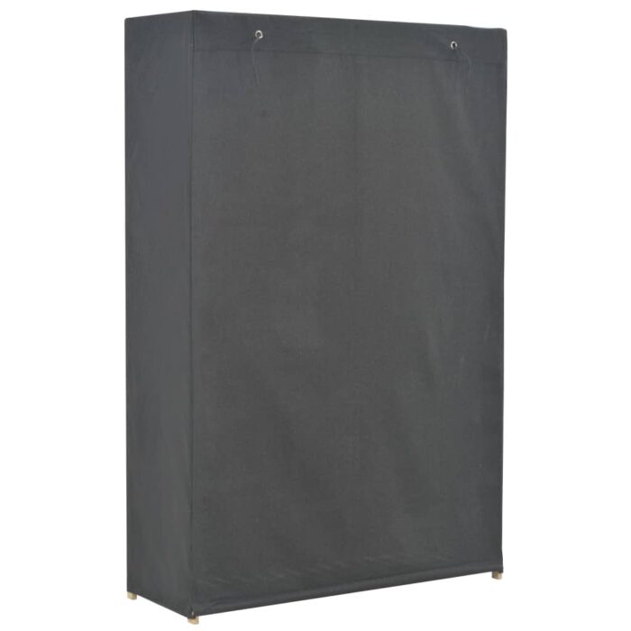 Garde-robe à 3 niveaux Gris 110 x 40 x 170 cm Tissu – Image 2