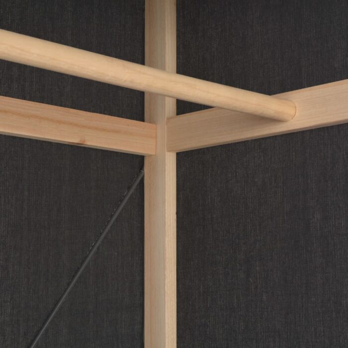 Garde-robe Gris 79 x 40 x 170 cm Tissu – Image 4