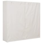 Garde-robe Blanc 173x40x170 cm Tissu – Image 2