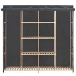 Garde-robe Gris 173x40x170 cm Tissu – Image 2