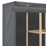 Garde-robe Gris 173x40x170 cm Tissu – Image 4