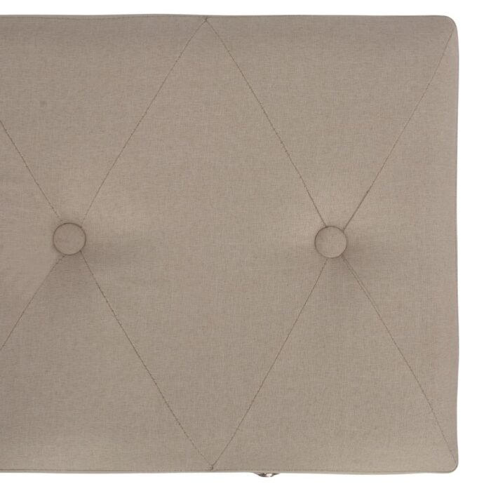 Tabourets de rangement lot de 3 Beige Tissu – Image 12