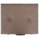 Tabourets de rangement lot de 3 Marron Tissu – Image 5