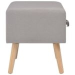 Table de chevet Gris 40x35x40 cm Tissu – Image 4