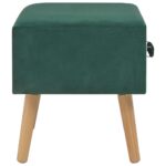Table de chevet Vert 40x35x40 cm Velours – Image 4