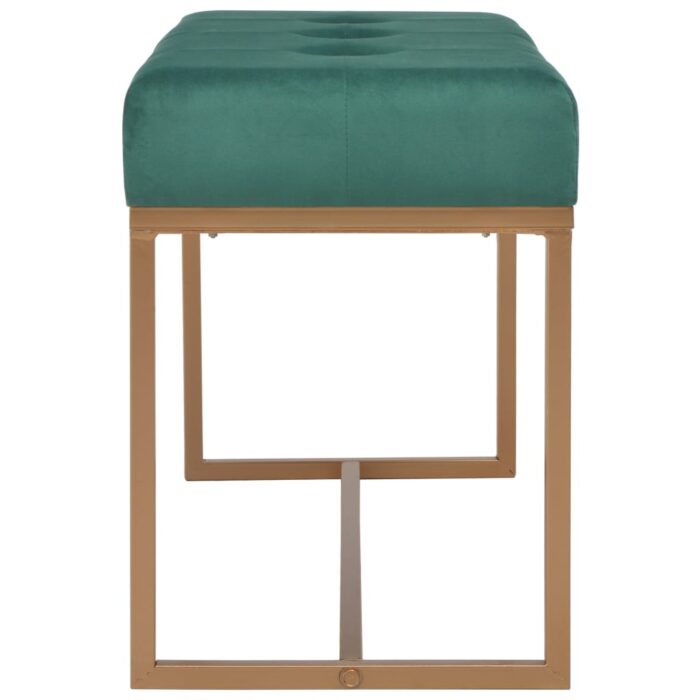 Banc 80 cm Vert Velours – Image 2