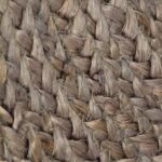 Tapis fait à la main Jute Rond 120 cm Gris – Image 2