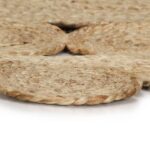 Tapis fait à la main Jute tressée 120 cm – Image 2