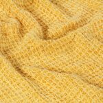 Couverture en coton 220 x 250 cm Jaune moutarde – Image 2