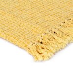 Couverture en coton 220 x 250 cm Jaune moutarde – Image 4