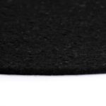 Napperons 6 pcs Noir Plain 38 cm Rond Coton – Image 3