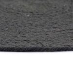 Napperons 6 pcs Gris foncé Plain 38 cm Rond Coton – Image 3
