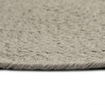 Napperons 6 pcs Gris Plain 38 cm Rond Coton – Image 3
