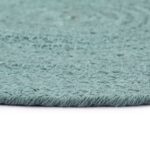 Napperons 6 pcs Vert Plain 38 cm Rond Coton – Image 3