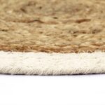 Napperons 6 pcs Naturel Plain 38 cm Rond Jute et coton – Image 3