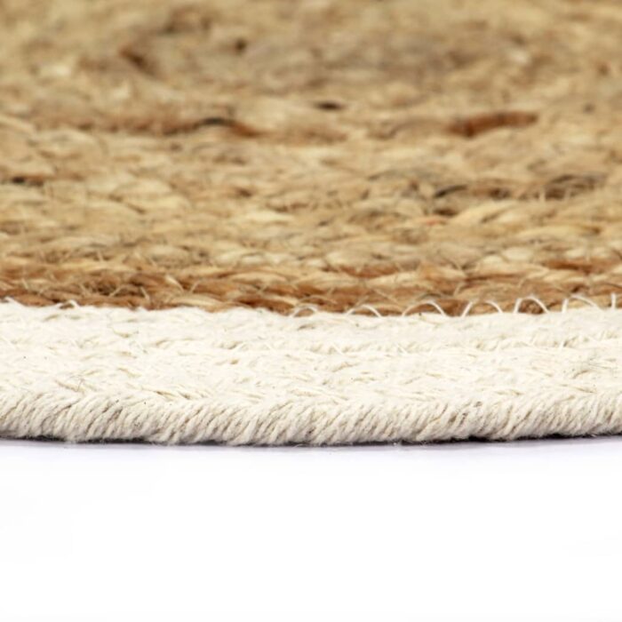 Napperons 6 pcs Naturel Plain 38 cm Rond Jute et coton – Image 3