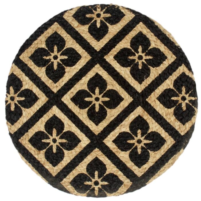 Napperons 6 pcs Noir 38 cm Rond Jute – Image 2