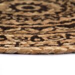 Napperons 6 pcs Marron foncé 38 cm Rond Jute – Image 3