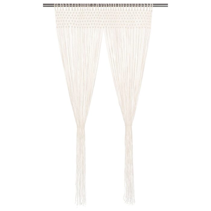 Rideau en macramé 140x240 cm Coton – Image 1