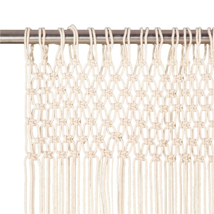 Rideau en macramé 140x240 cm Coton – Image 2