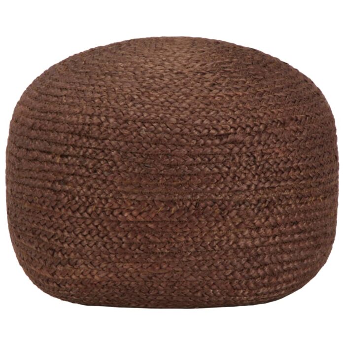 Pouf fait à la main Marron 40 x 45 cm Jute – Image 1